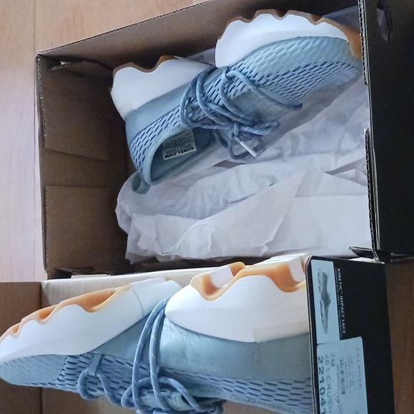 Sorel Kinetic Impact Lace Trainers in Crushed Blue, White Size 7M NWB - Picture 9 of 10